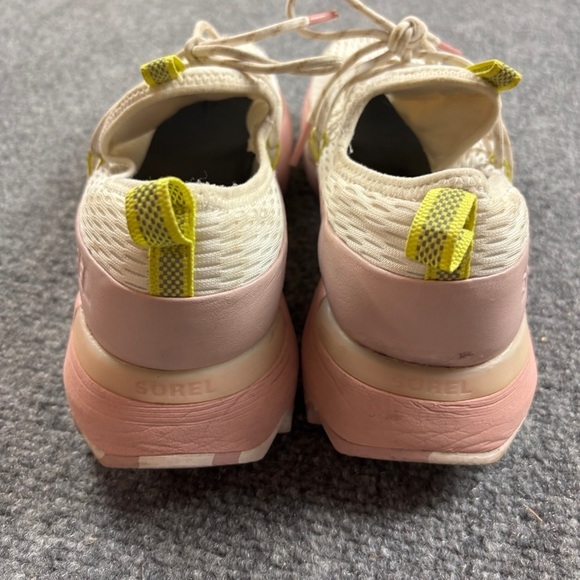 SOREL Women’s Kinetic Impact Lace Sneaker White/Eraser Pink size: 8.5 - Picture 6 of 11